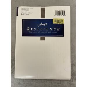 VTG Hanes Resilience Pantyhose CD Barely There Control Top Enhanced Toe Style D0